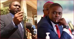 Collaged photos of Lawyer Donald Kipkorir and Governor Johnson Sakaja.